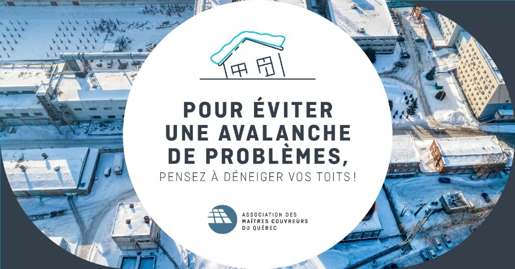 Surplus de neige sur les couvertures – Risque d’effondrement – Déneigement